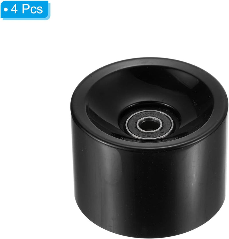 Carica immagine in Galleria Viewer, Longboard wielen 70 x 51 mm 78A met ABEC-9 lagers 4 stuks zwart – cruiser skateboard wielen
