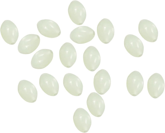 Lichtgevende viskralen 100 stuks 8 x 6 mm met opbergdoos – glow beads – visaccessoires