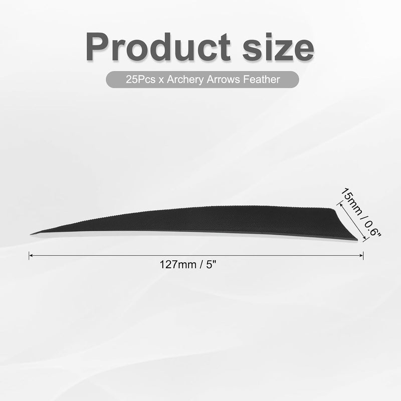 Załaduj obraz do przeglądarki galerii, Lotki do strzał, 25 sztuk, 100 mm, z prawdziwych piór indyka – pióra do opierzenia strzał – zapasowe pióra do strzał drewnianych i węglowych
