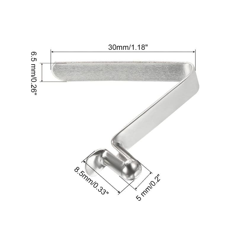 Chargez l'image dans la visionneuse de la galerie, Veerklemmen voor telescopische buizen 8x5,5 mm (8 stuks) - Kajak peddel borgpennen - Tentpaal borgclips staal
