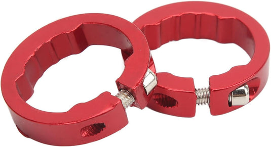 Aluminiowe pierścienie zaciskowe do chwytów rowerowych, 2 sztuki, do kierownic rowerowych 22,2 mm – blokada chwytów – zaciski kierownicy