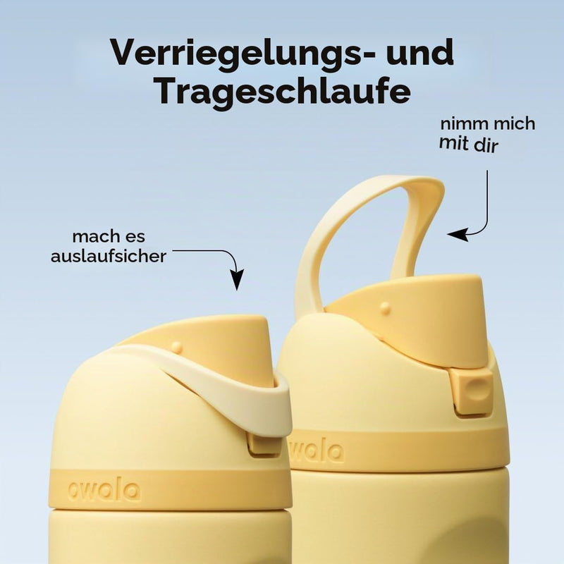 Load image into Gallery viewer, Owala FreeSip Isolierte Edelstahl-Trinkflasche, 710ml, Iced Breeze
