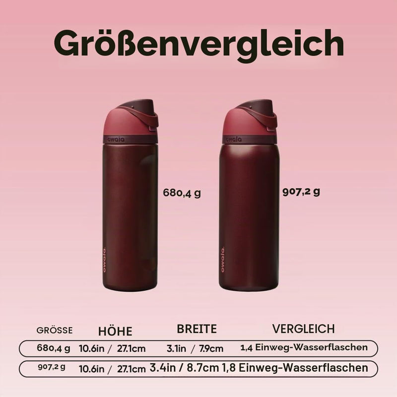 Load image into Gallery viewer, Owala FreeSip Isolierte Edelstahl-Trinkflasche, 710ml, Iced Breeze
