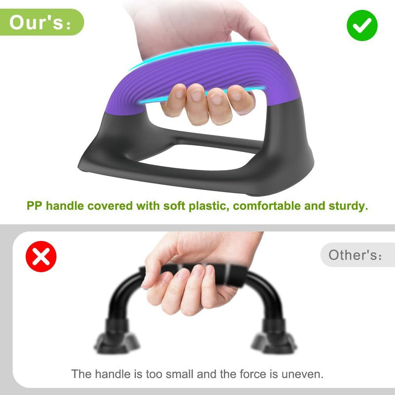 Chargez l'image dans la visionneuse de la galerie, Push-up bars met ergonomische zachte handgrepen en antislip basis – opdruksteunen – krachttraining
