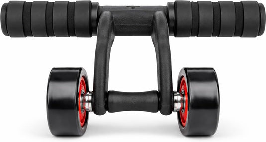 Ab roller met 3 wielen en kniemat tot 100 kg – buikspiertrainer – ab wheel