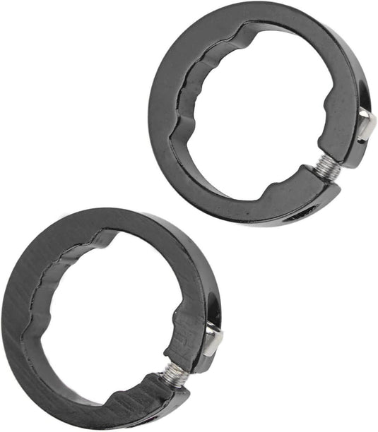 Aluminiowe pierścienie zaciskowe do chwytów rowerowych, 2 sztuki, do kierownic rowerowych 22,2 mm – blokada chwytów – zaciski kierownicy