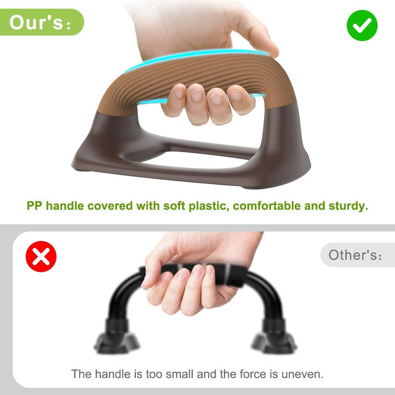 Chargez l'image dans la visionneuse de la galerie, Push-up bars met ergonomische zachte handgrepen en antislip basis – opdruksteunen – krachttraining
