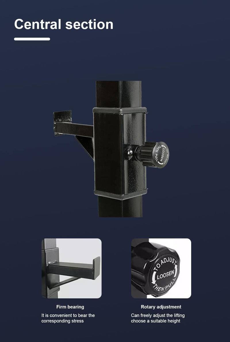Load image into Gallery viewer, Squat rek, halterrek, halterstandaard, maximale belasting 200 kg, stalen frame, verstelbare hoogte, 105-160cm. Ideaal voor spier-, squat- en bankoefeningen
