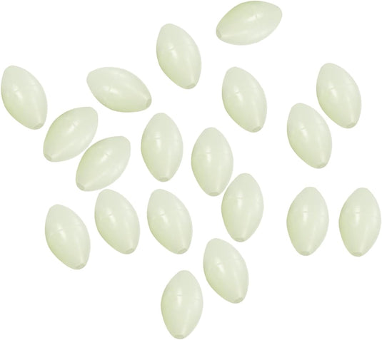 Lichtgevende viskralen 100 stuks 8 x 6 mm met opbergdoos – glow beads – visaccessoires
