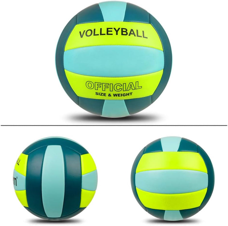 Load image into Gallery viewer, Volleybal maat 5 PU leer zacht indoor outdoor volleyballen sport training spel spelen bal voor beginners, tieners en volwassenen, 8,2
