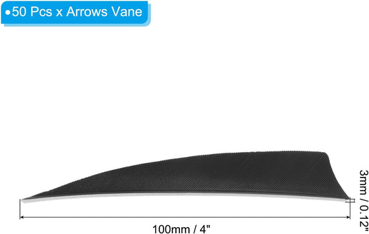 Pijlveren 50 stuks 4 inch van kalkoenveer – arrow fletching – boogschieten accessoires