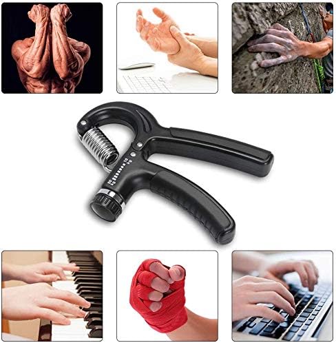 Handversterkers Verstelbare handgreeptrainer (10-60 kg) voor handknijper Onderarmgreep Vingeroefening voor mannen, vrouwen, senioren, tieners