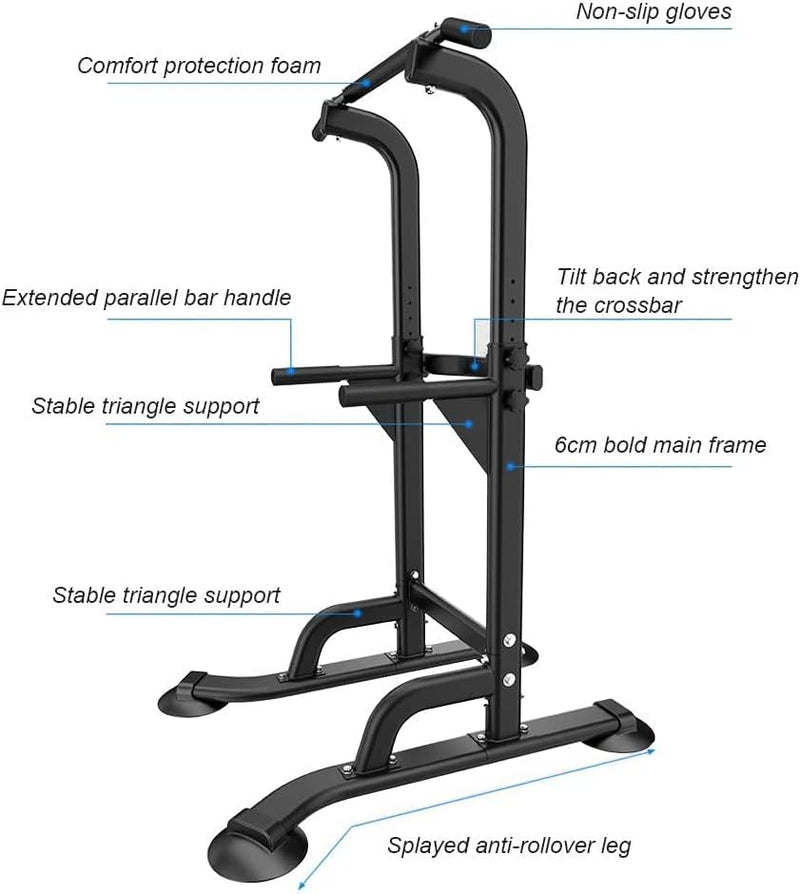Load image into Gallery viewer, SogesHome optrekstang krachttoren trainingsapparatuur voor thuisgymnastiek dipstation in verstelbare hoogte dipstatieven bar training lichaamstraining, NSD-PSBB005-01
