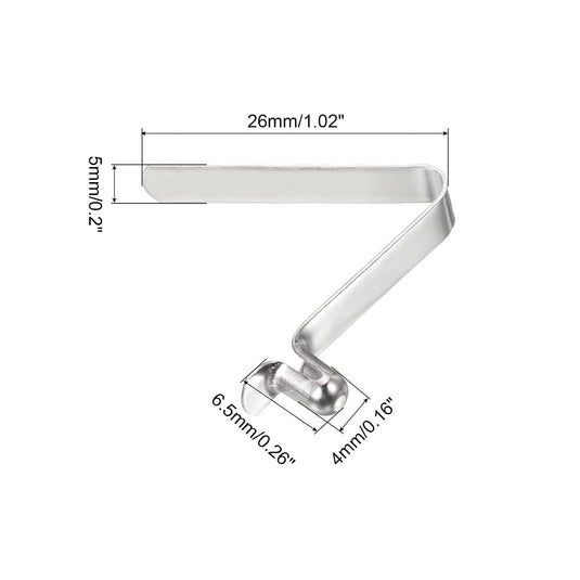 Veerklemmen voor telescopische buizen 8x5,5 mm (8 stuks) - Kajak peddel borgpennen - Tentpaal borgclips staal