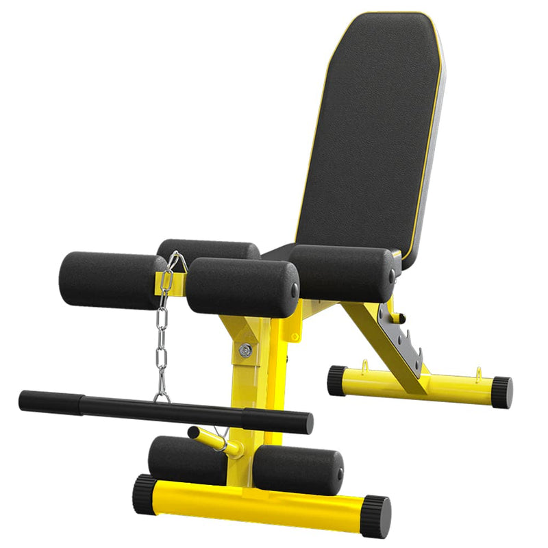 Load image into Gallery viewer, Utility Weight Bench with Leg Extension - Multi-Position Adjustable Bench for Strength Training, Dumbbell Exercise and Ab Workouts
