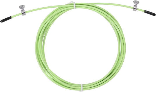Speed jump rope vervangingskabel 3 meter x 2,5 mm lichtgroen – springtouw kabel – fitness accessoires