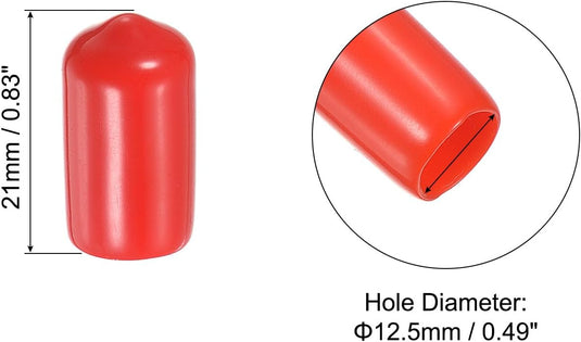 Snooker keu tip beschermhoes rubber (15 stuks) - Biljart keudop bescherming - Biljart accessoires keu protector