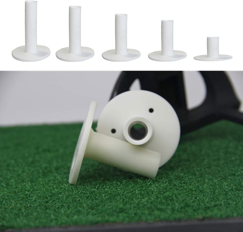 Load image into Gallery viewer, Rubberen golftees voor oefenmat in 5 maten – wit
