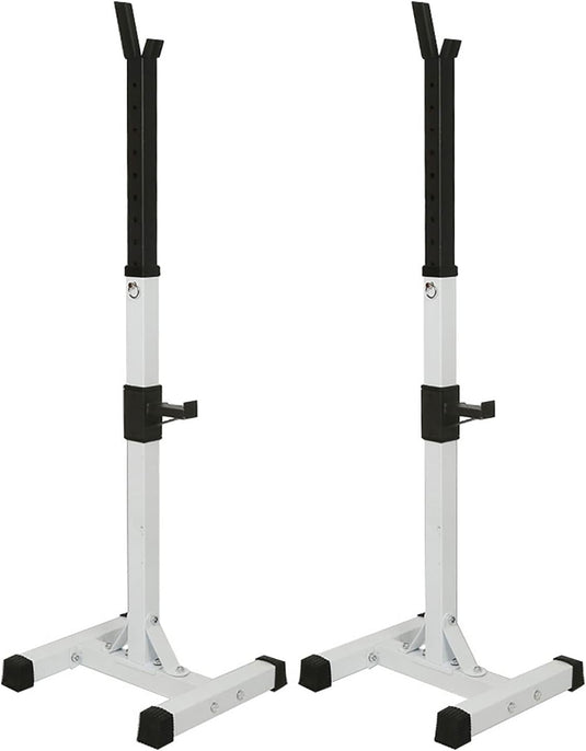 Squat rek, halterrek, halterstandaard, maximale belasting 200 kg, stalen frame, verstelbare hoogte, 105-160cm. Ideaal voor spier-, squat- en bankoefeningen