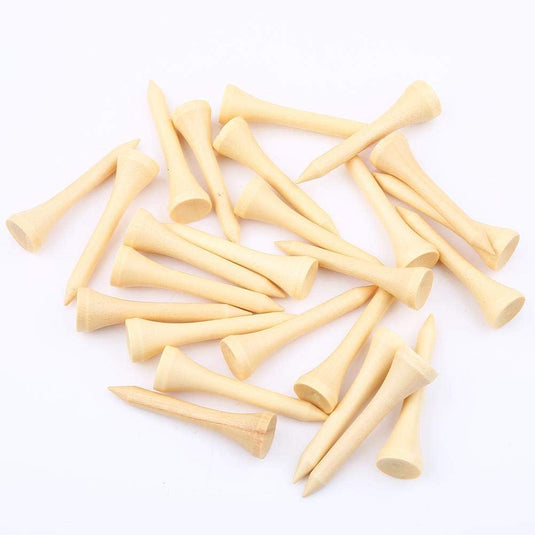 Houten golftees 100 stuks 42 mm voor golfballen en afslagtraining – golfpinnetjes – driving range