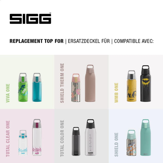 Vervangende drinkfles dop met lekvrije sluiting en siliconen afdichting – flesdop – drinkfles accessoire