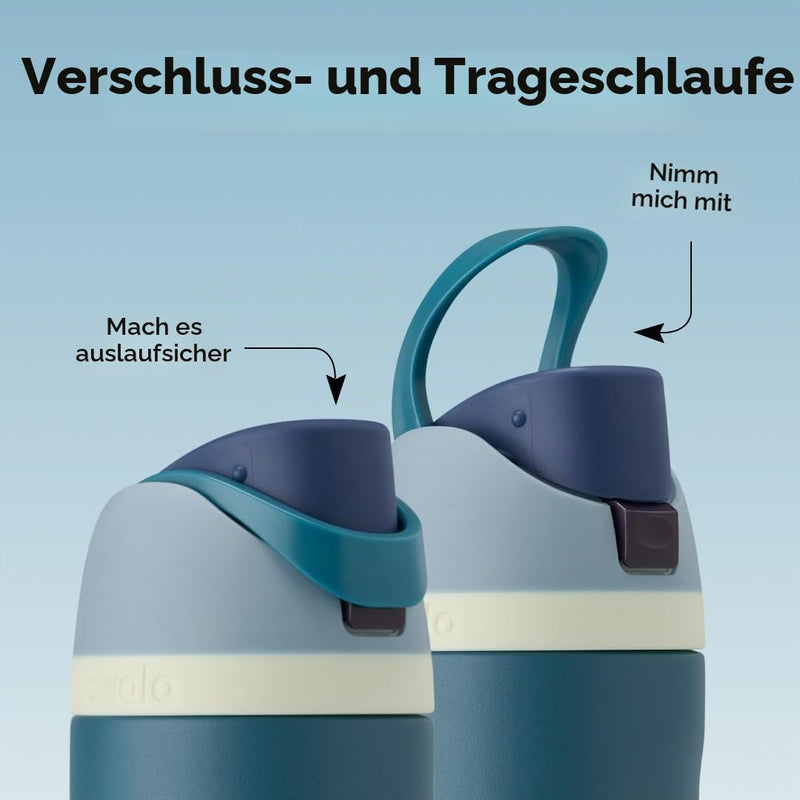 Load image into Gallery viewer, Owala FreeSip Isolierte Edelstahl-Trinkflasche, 710ml, Iced Breeze
