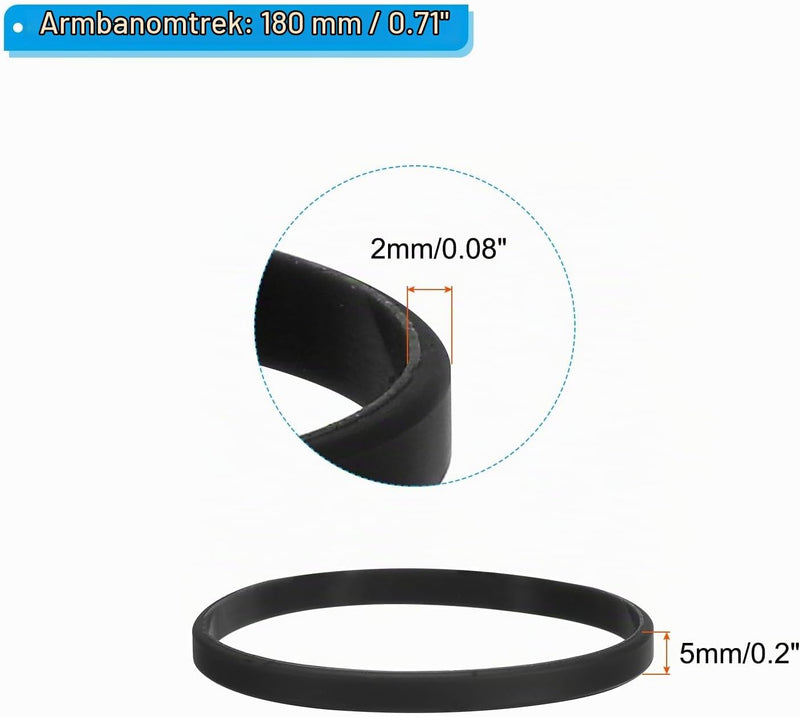 Load image into Gallery viewer, Siliconen armbanden 6 stuks 180 mm – elastische polsbandjes – sport en team accessoires

