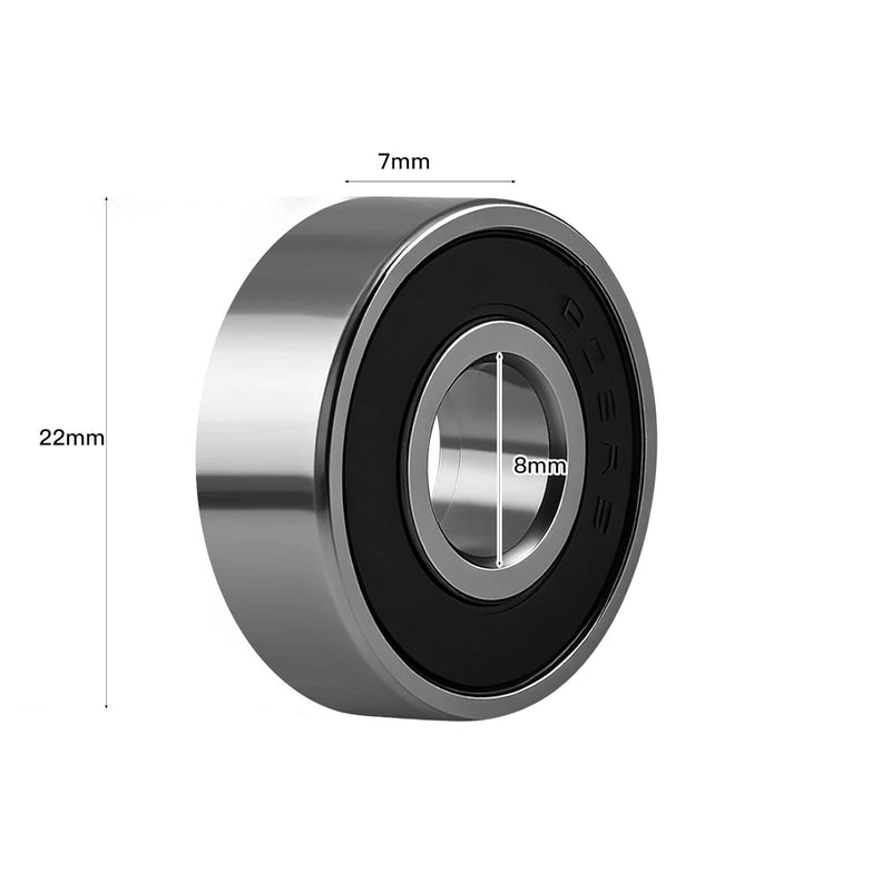 Laden Sie das Bild in Galerie -Viewer, Skateboard kogellagers 608ZZ 20 stuks 8 x 22 x 7 mm ABEC-5 – reservelagers – skate accessoires
