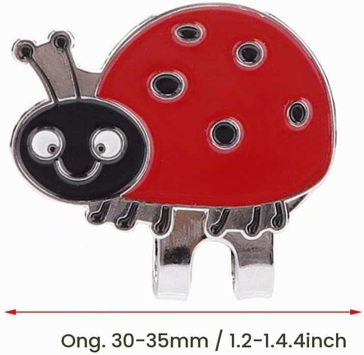 Load image into Gallery viewer, Magnetische golfbal marker met roestvrijstalen petclip en decoratief ontwerp – balmarker – golfaccessoires
