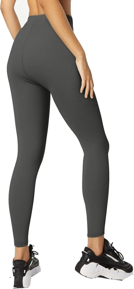 Dames sportlegging met hoge taille zacht en niet doorschijnend – fitness legging – yogabroek