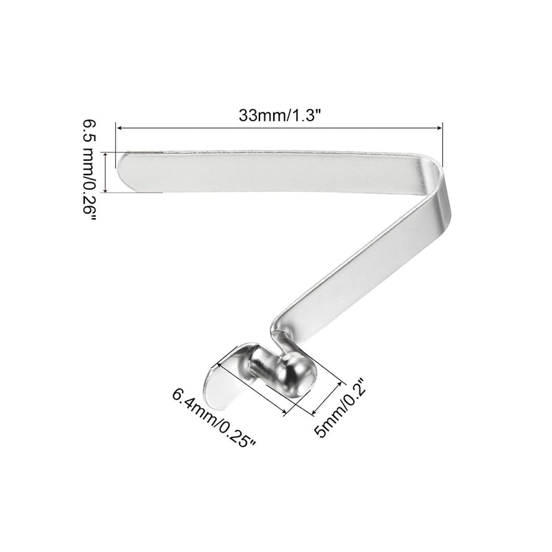 Chargez l'image dans la visionneuse de la galerie, Drukknop veerclips 6 stuks 10,5 x 7,5 mm van staal – buisclips – kajak camping accessoires
