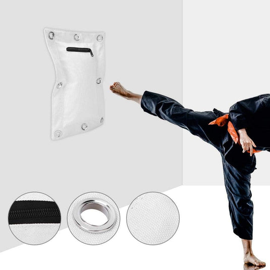 Lege zandzak Wandgemonteerde canvas bokszak met rits voor vechtsport Muay Thai Kung Fu Makiwara
