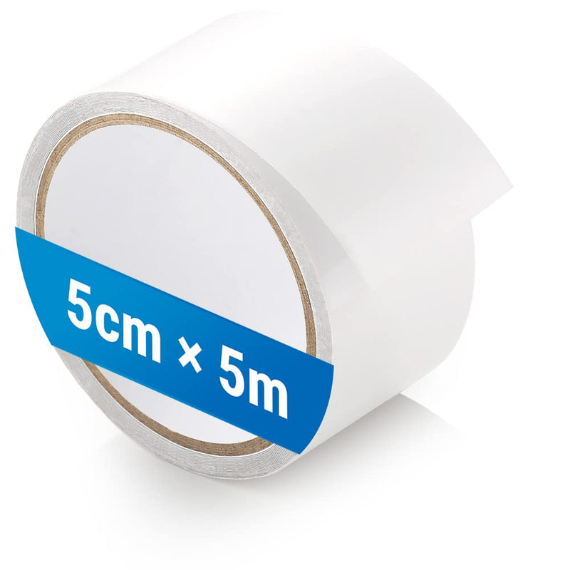 Load image into Gallery viewer, ecooe Reparatietape voor tenten, 8 cm x 5 m, reparatietape, professioneel, waterdicht, transparant, voor het repareren van luifels, tent, pvc-coating, paviljoen, vrachtwagenzeil
