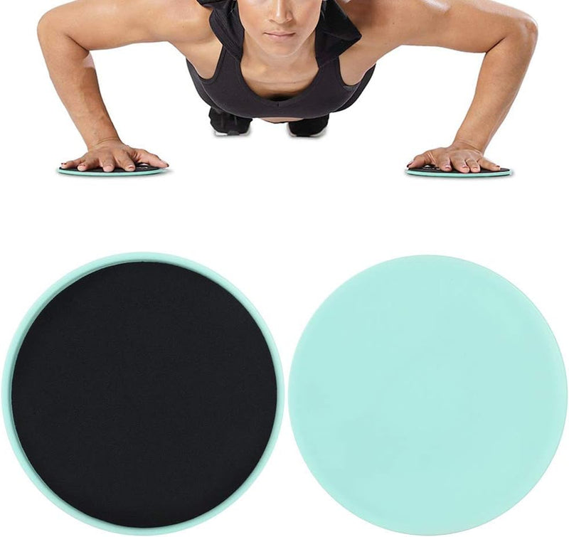 Load image into Gallery viewer, Fitness sliders 2 stuks voor full-body en core training lichtgroen – gliding discs – buiktrainer
