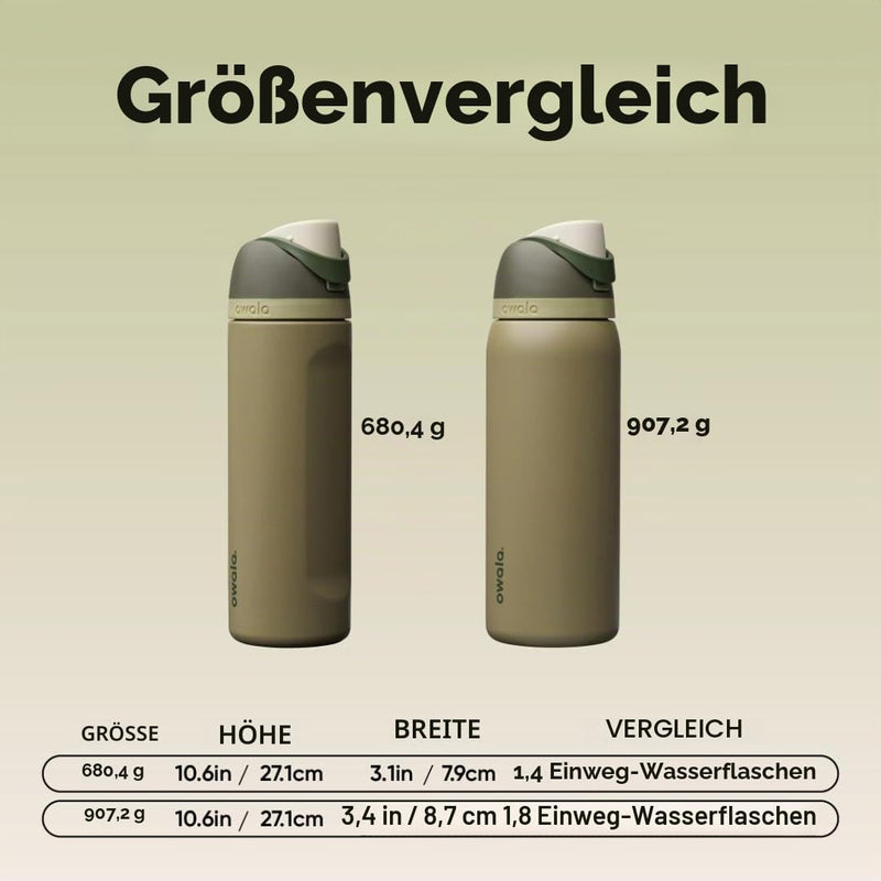 Load image into Gallery viewer, Owala FreeSip Isolierte Edelstahl-Trinkflasche, 710ml, Iced Breeze
