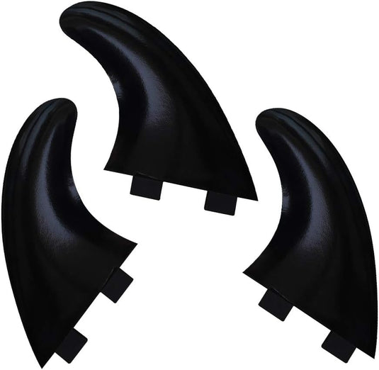 Surfboard vin set met bevestigingsschroeven en vinsleutel zwart – FCS vinnen – surf accessoires
