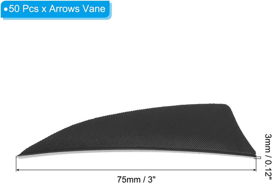 Pijlveren 50 stuks 4 inch van kalkoenveer – arrow fletching – boogschieten accessoires