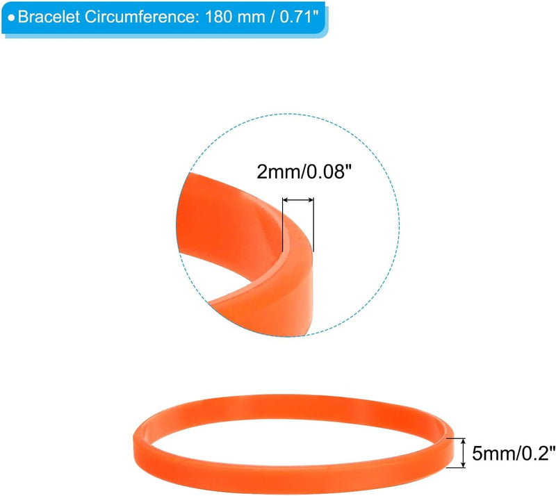 Load image into Gallery viewer, Siliconen armbanden 6 stuks 180 mm – elastische polsbandjes – sport en team accessoires
