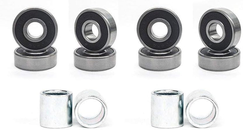 Carica immagine in Galleria Viewer, Longboard wielen 60 mm 78A met 608 lagers en spacers 4 stuks – cruiser skateboard wielen
