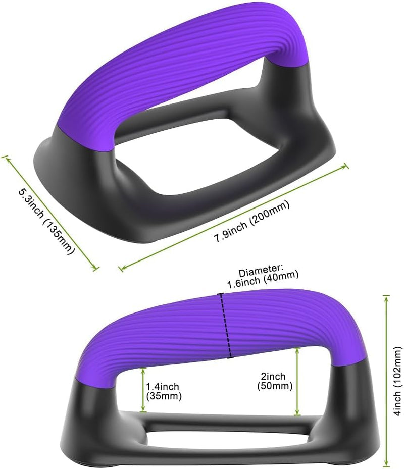 Chargez l'image dans la visionneuse de la galerie, Push-up bars met ergonomische zachte handgrepen en antislip basis – opdruksteunen – krachttraining
