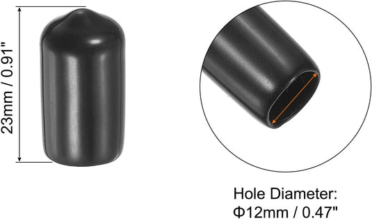 Snooker keu tip beschermhoes rubber (15 stuks) - Biljart keudop bescherming - Biljart accessoires keu protector