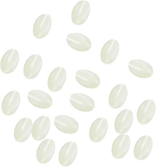 Lichtgevende viskralen 100 stuks 8 x 6 mm met opbergdoos – glow beads – visaccessoires