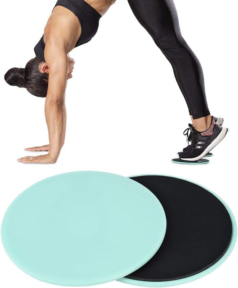Load image into Gallery viewer, Fitness sliders 2 stuks voor full-body en core training lichtgroen – gliding discs – buiktrainer
