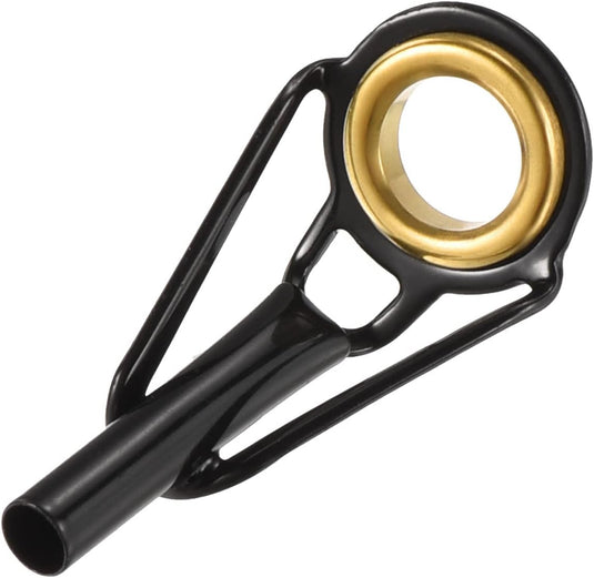 Hengel topogen 3 stuks 1 mm van roestvrij staal zwart-goud – hengeltop reparatieset – visaccessoires