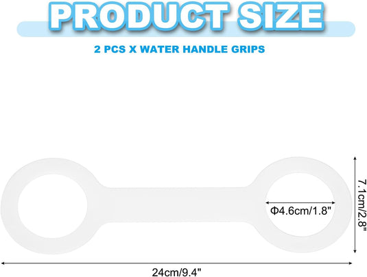 Siliconen waterfles draaggreep (2 stuks) - Antislip fleshouder riem - Fles draagriem 500-1000 ml