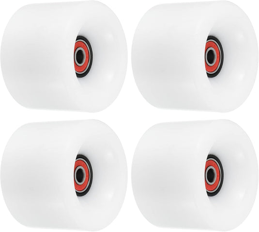 Longboard wielen 70 x 51 mm 78A met ABEC-9 lagers 4 stuks blauw – cruiser skateboard wielen