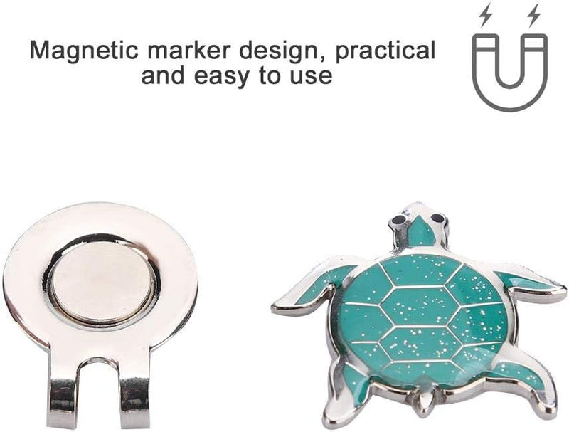 Load image into Gallery viewer, Magnetische golfbal marker met roestvrijstalen petclip en decoratief ontwerp – balmarker – golfaccessoires

