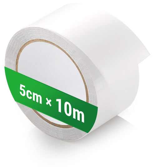 ecooe Reparatietape voor tenten, 8 cm x 5 m, reparatietape, professioneel, waterdicht, transparant, voor het repareren van luifels, tent, pvc-coating, paviljoen, vrachtwagenzeil