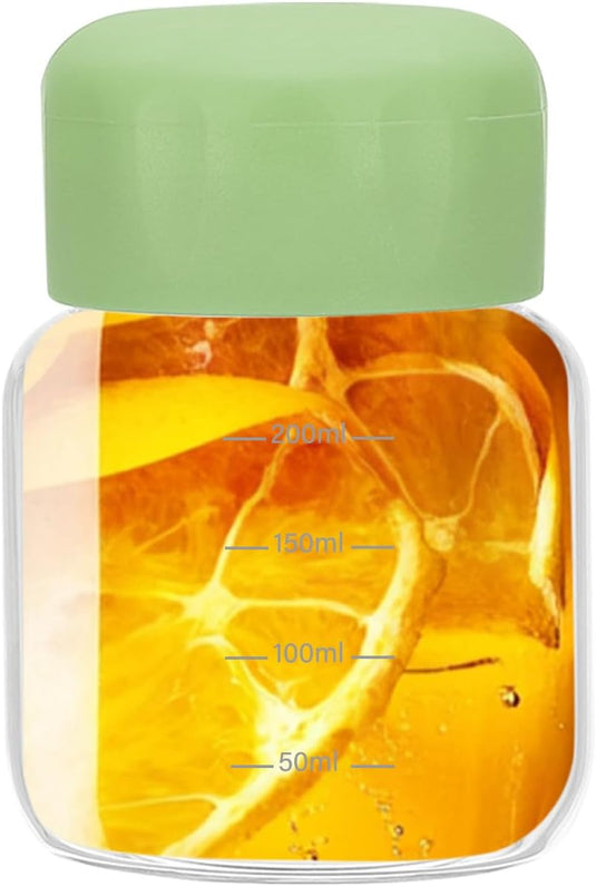 Glazen drinkflessen 300 ml met lekvrije schroefdop – sapflessen – drinkflessen voor onderweg