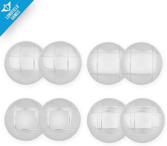 Engelhart - 010206 - Petanque ballen set (8 bouleballen) luxe petanque spellen - boules set in houten kist, 8 stuks - Jeu de boules -